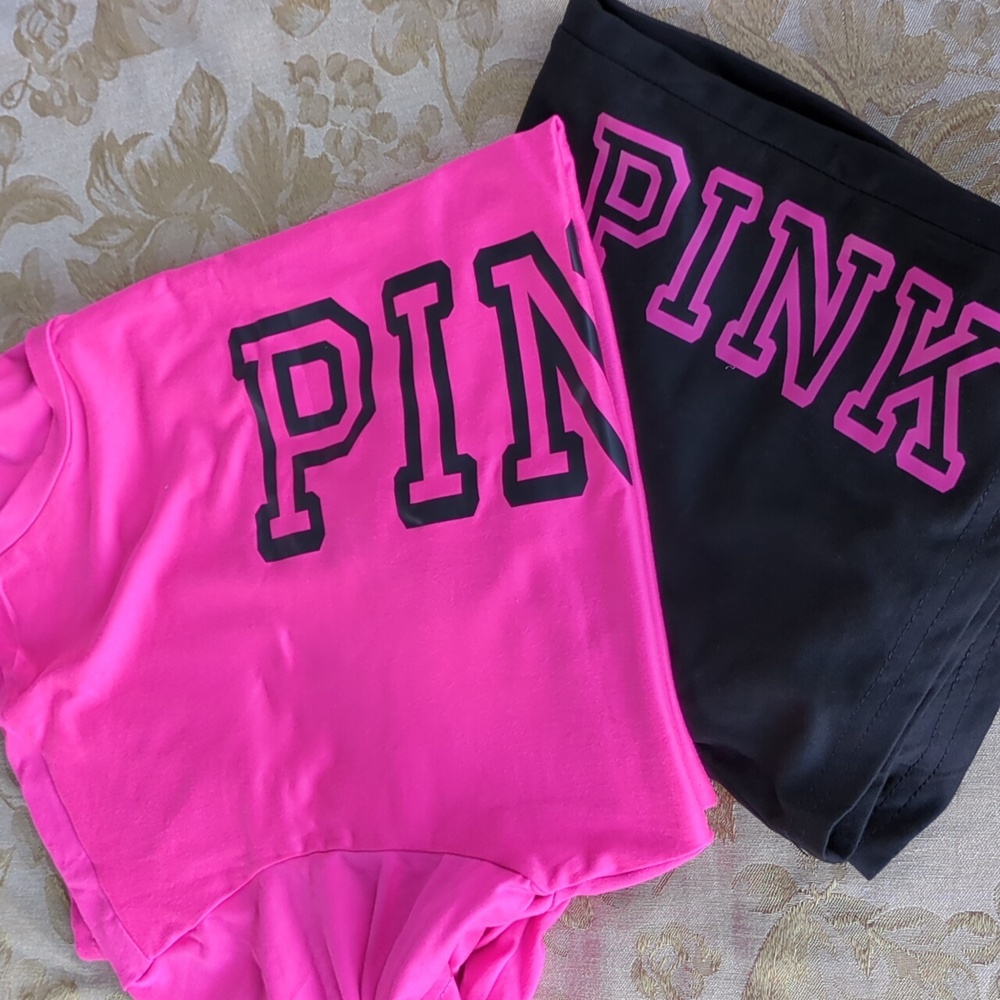 New Pink 2 Pieces Set. Tshirt And Shorts, Medium Size - Picture 11 of 11